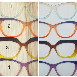 Translucent Ombre Acrylic Eyewear Topper For Interchangeable Magnetic Glasses image 4