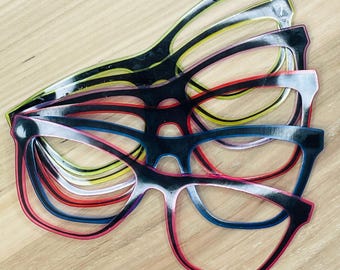Translucent Outline  Acrylic Topper For Interchangeable Magnetic Glasses
