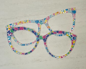 Leopard Translucent Acrylic Toppers