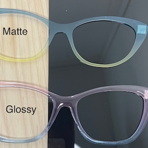 Translucent Ombre Acrylic Eyewear Topper For Interchangeable Magnetic Glasses image 3