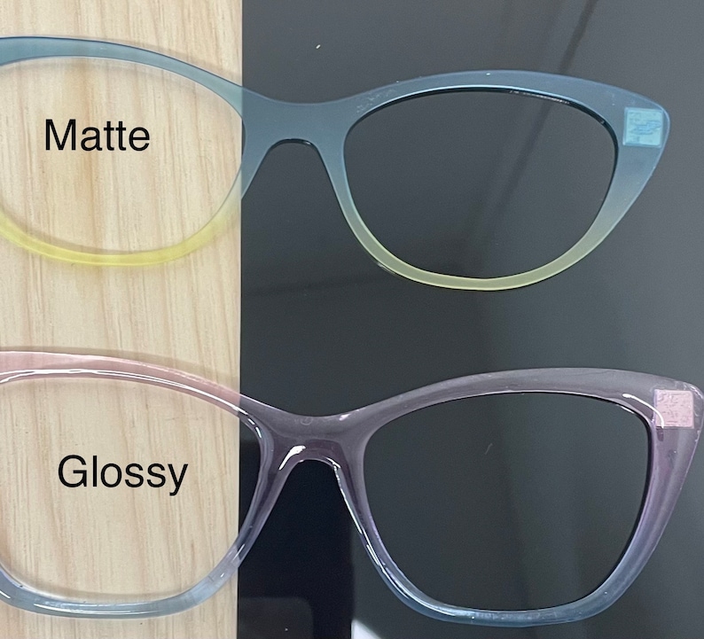 Translucent Ombre Acrylic Eyewear Topper For Interchangeable Magnetic Glasses image 3