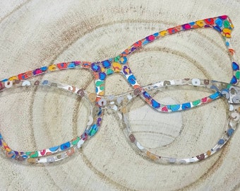 Leopardenmuster, durchscheinende Acryl-Topper