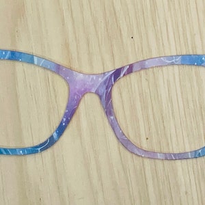 Purple and Blue Haze Acrylic Topper for Interchangeable Magnetic Glasses