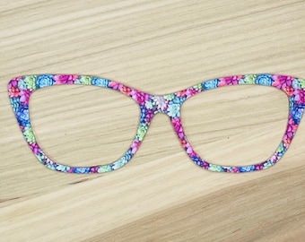Succulents Acrylic Eyewear Topper for Interchangeable Magnetic Glasses