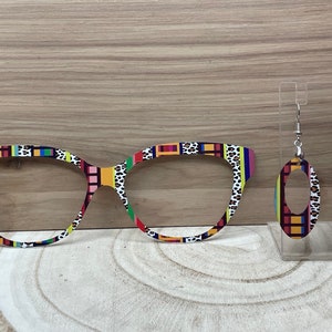 Leopard Streifen Acryl Eyewear Topper Für austauschbare magnetische Gläser