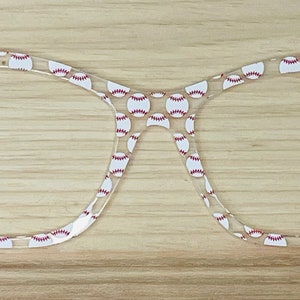 Baseball Translucent Acrylic Eyewear Topper For Interchangeable Magnetic Glasses