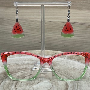 Watermelon Translucent Resin Eyewear Topper