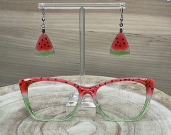 Watermelon Translucent Resin Eyewear Topper