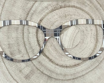 Plaid Acrylic Eyewear Topper
