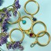 Gemstone Dangle Rings, Dangling Stone Rings, Dangle Charm Rings ...