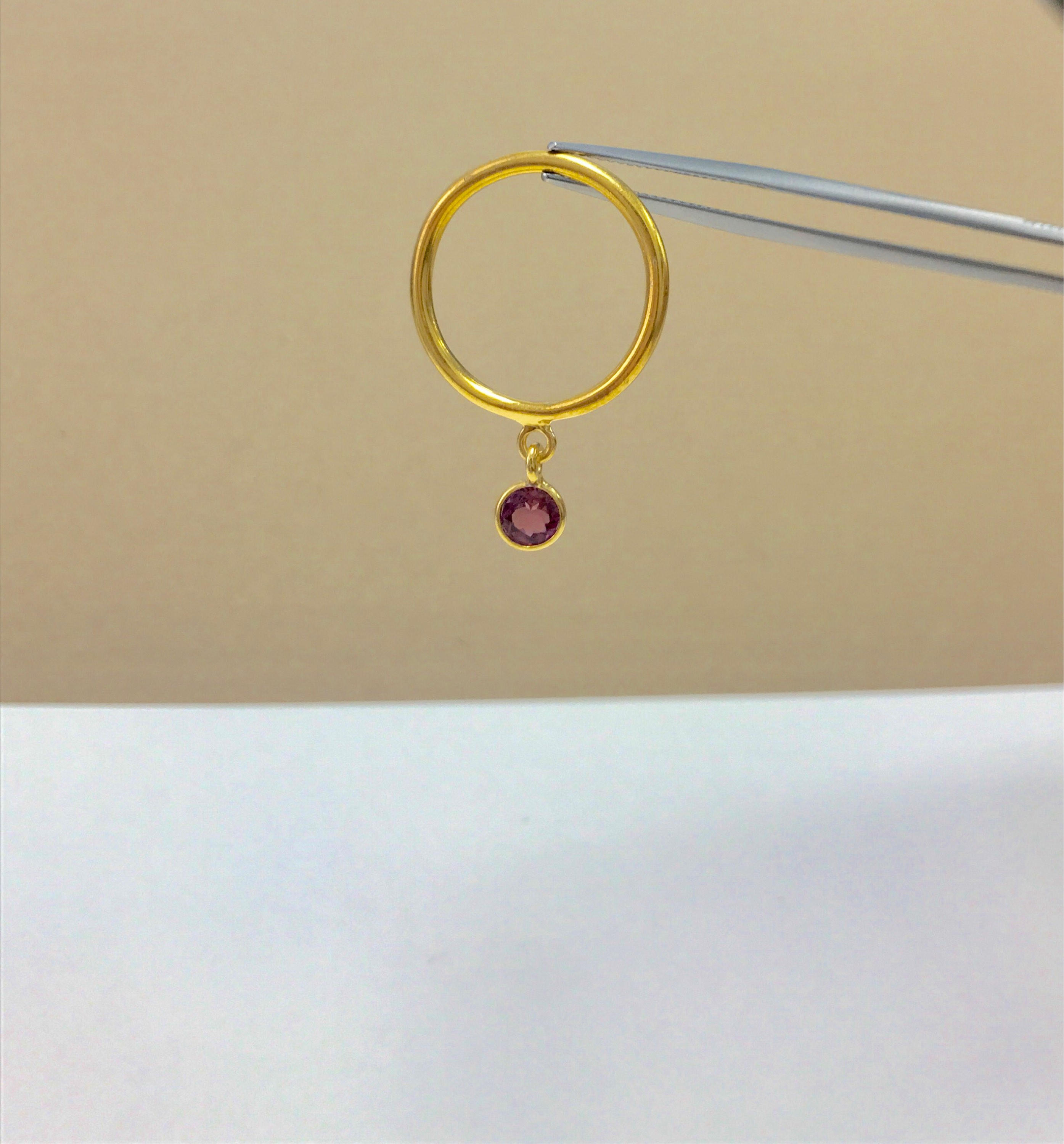 Gemstone Dangle Rings, Dangling Stone Rings, Dangle Charm Rings ...