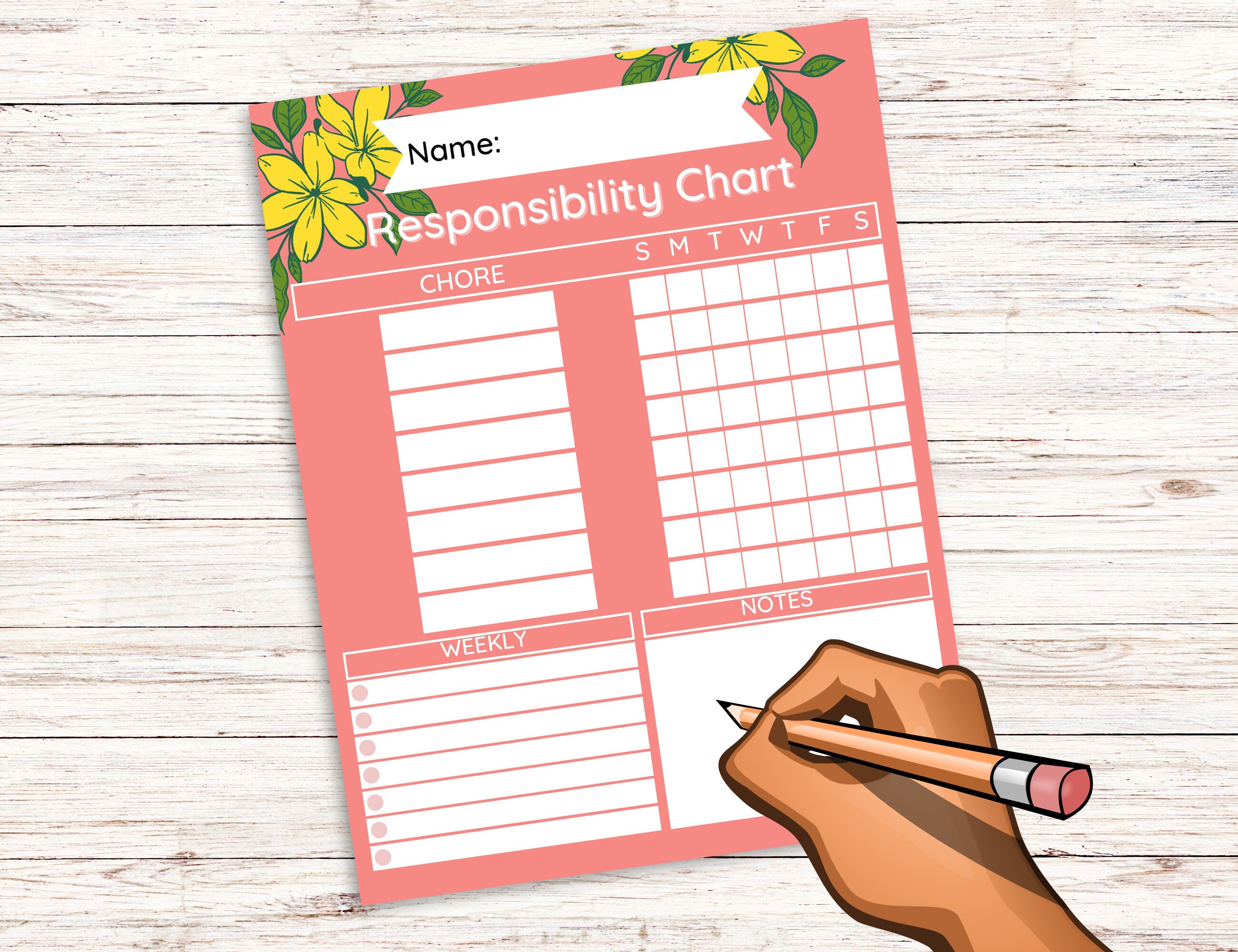 Teen Responsibility Checklist Printable Chore Chart for - Etsy Australia