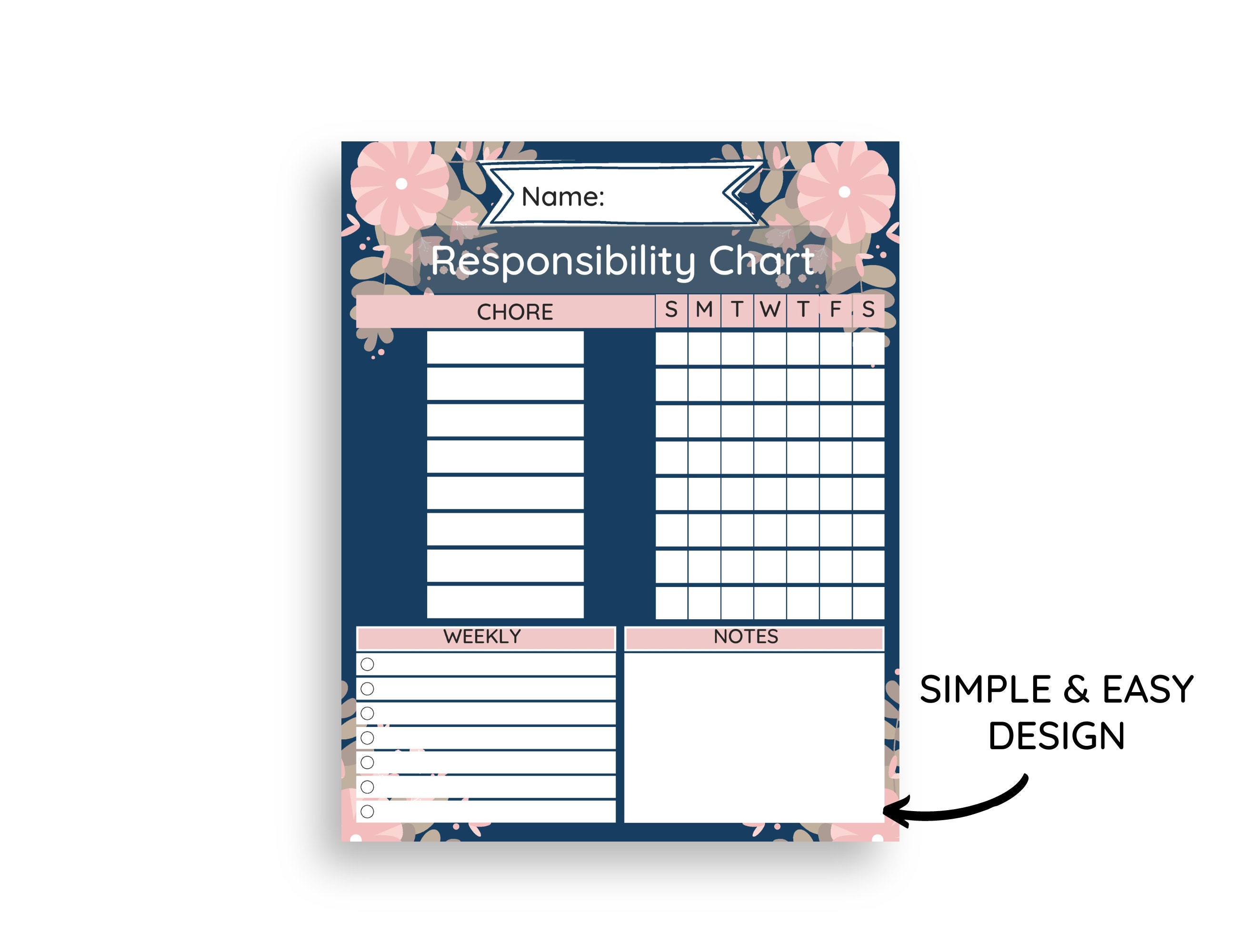 Teen Responsibility Checklist Printable Chore Chart for - Etsy Australia