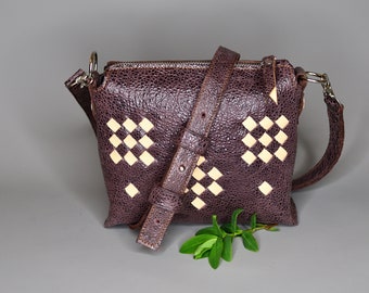 Hochwertige kleine Ledertasche / Damen Handtasche / Umhängetasche / Leather Crossbody Bag / HANDMADE in DE