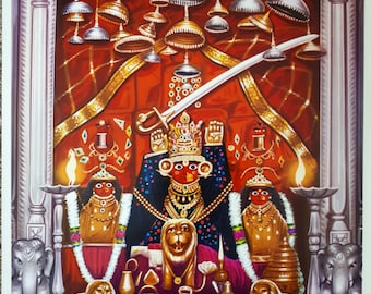 Hindu Print of Harsidhhi Maa by Jain Picture Publishing