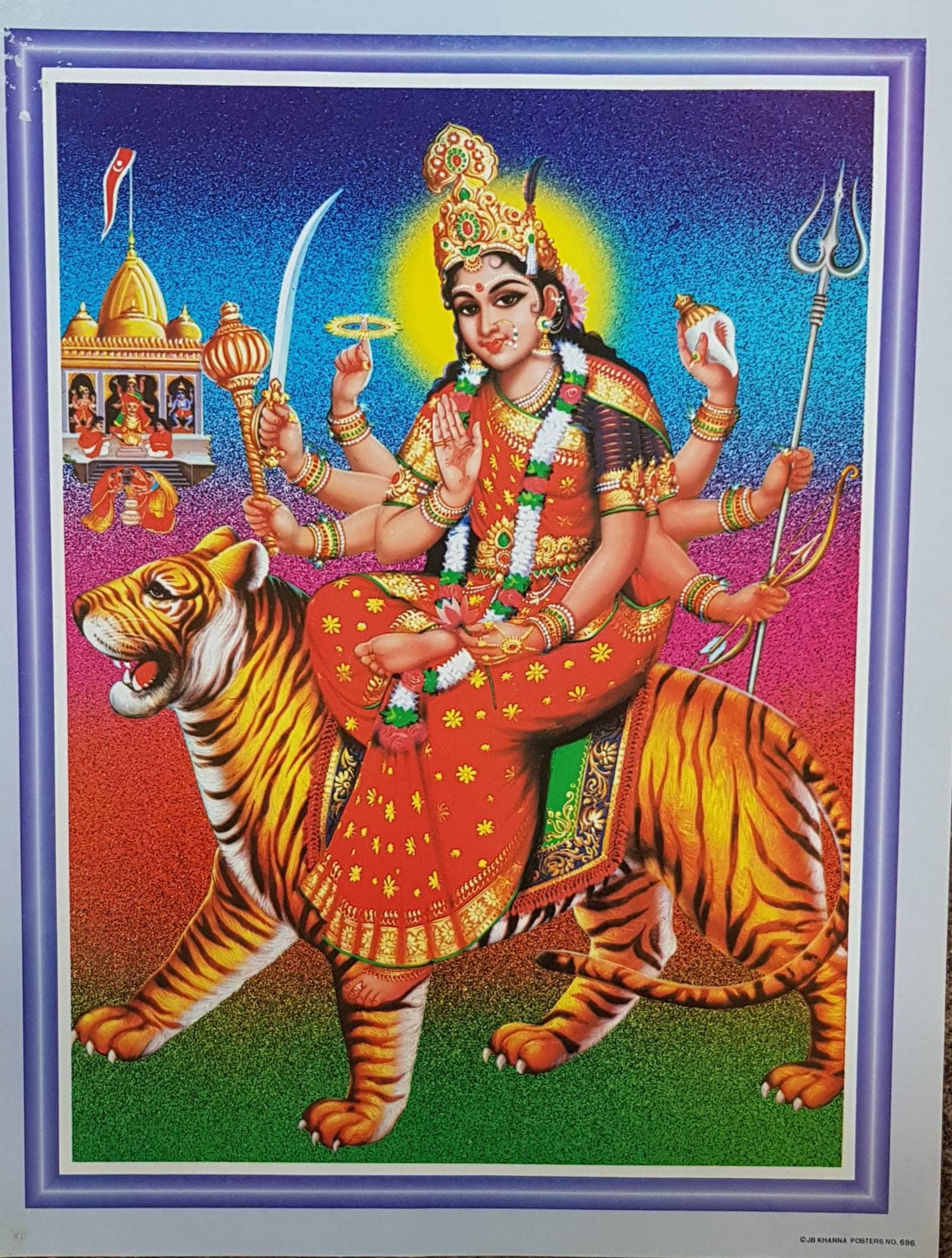 DURGA/廃盤CD音源2枚セット Durga Maa 15in X 19in by JB Khanna - Etsy