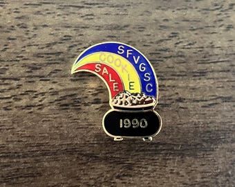 1990 Girl Scout Cookie Sale Pin, SFVGSC Council, Retired
