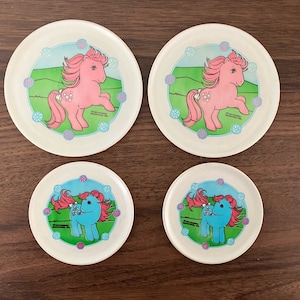 1984 Vintage G1 My Little Pony Tea Set Replacement Plates