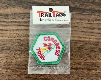 1972 Vintage Congress Trail Sequoia National Park Embroidered Patch