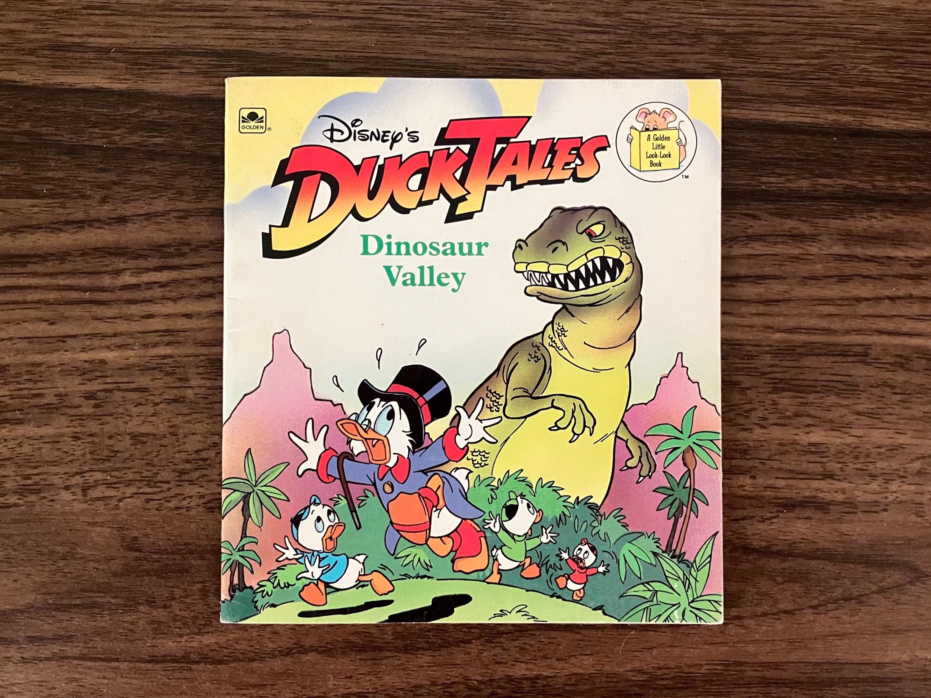 1990-disney-s-ducktales-dinosaur-valley-softcover-little-golden-look