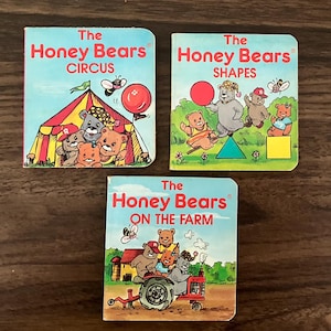 1985 Vintage Honey Bears Babies First Board Books