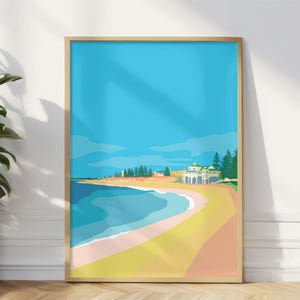Cottesloe Perth Westaustralien Stranddruck, Cottesloe Beach WA Wandkunst, Cottesloe Strand Australien, Cottesloe Kunstdruck