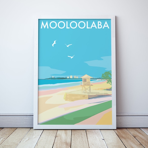 Mooloolaba Sunshine Coast Travel Print Poster