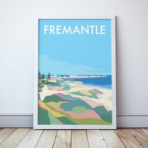 Fremantle Beach Western Australia  Travel Print
