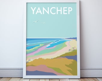 Yanchep Beach Travel Print/ Poster Perth Western Australia