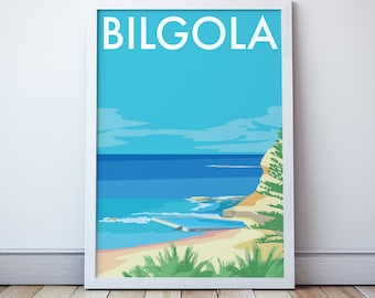 Bilgola Beach Travel Print