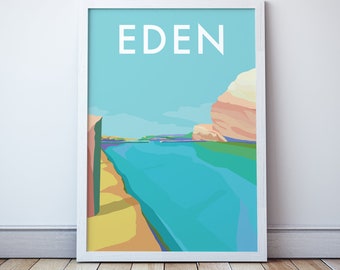 Eden Beach Art Print, Sapphire Coast New South Wales, Gift  Travel Souvenir  Australia