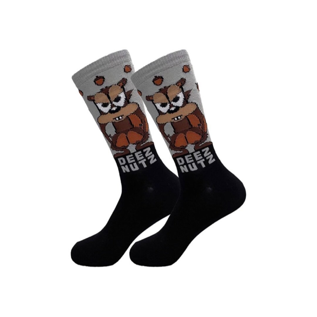 Deez Nutz Funny Socks Crazy Socks Meme Socks Dress Socks Etsy