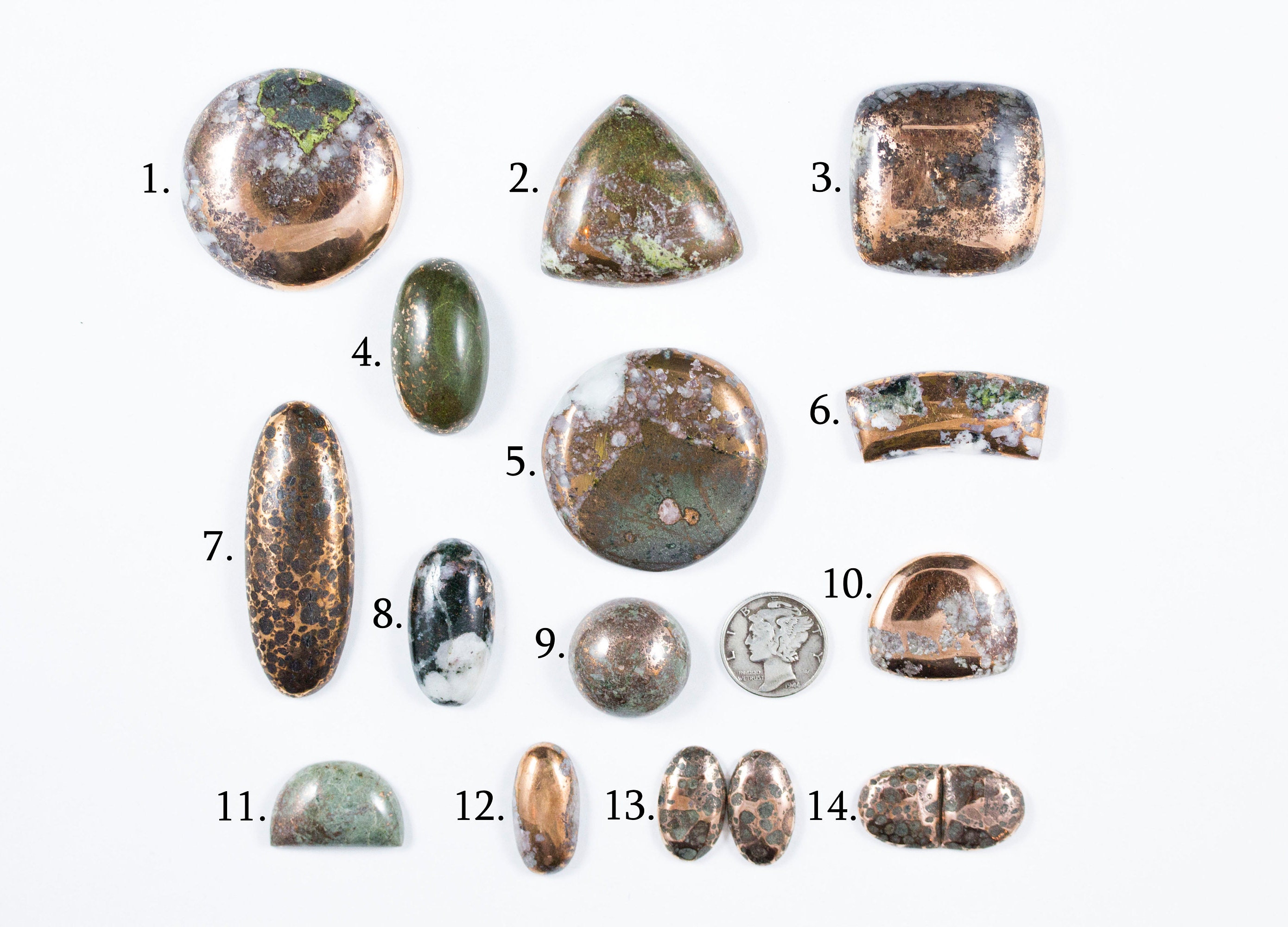 Native Copper Cabochons Michigan Buyer's Choice Group | Etsy