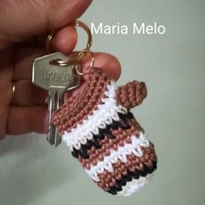 Bernie Sanders mitten keychain, charme, fridge magnet crochet pattern