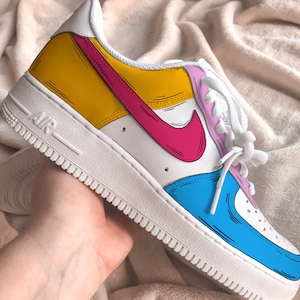 Cartoon Custom Air Force 1s | Cartoon Custom Sneakers | Custom Air Force 1s | Personalized Sneakers