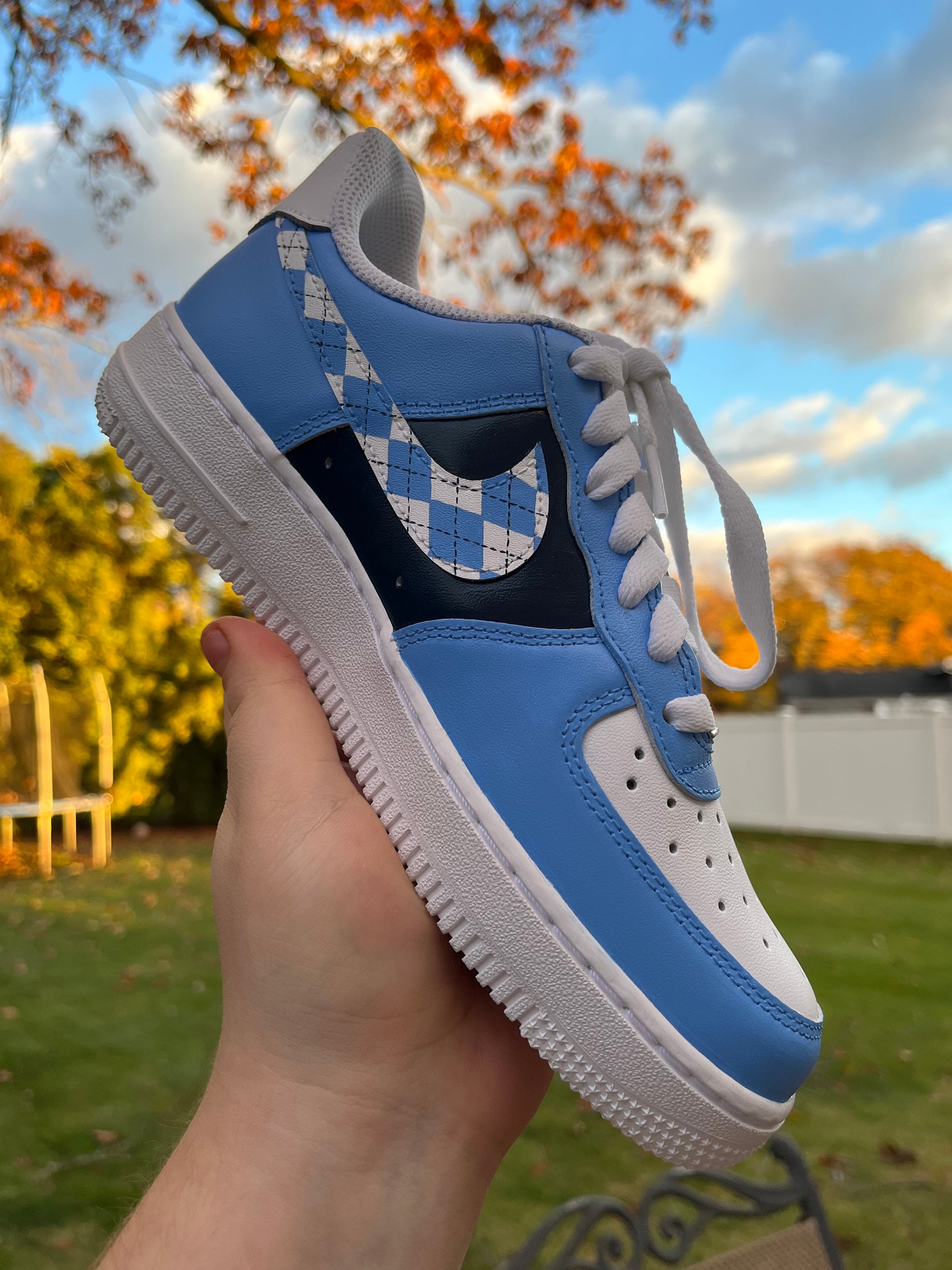 custom plaid air force 1