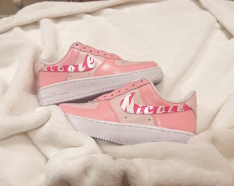 Personalized Name Air Force 1s | Hand Painted Custom Sneakers