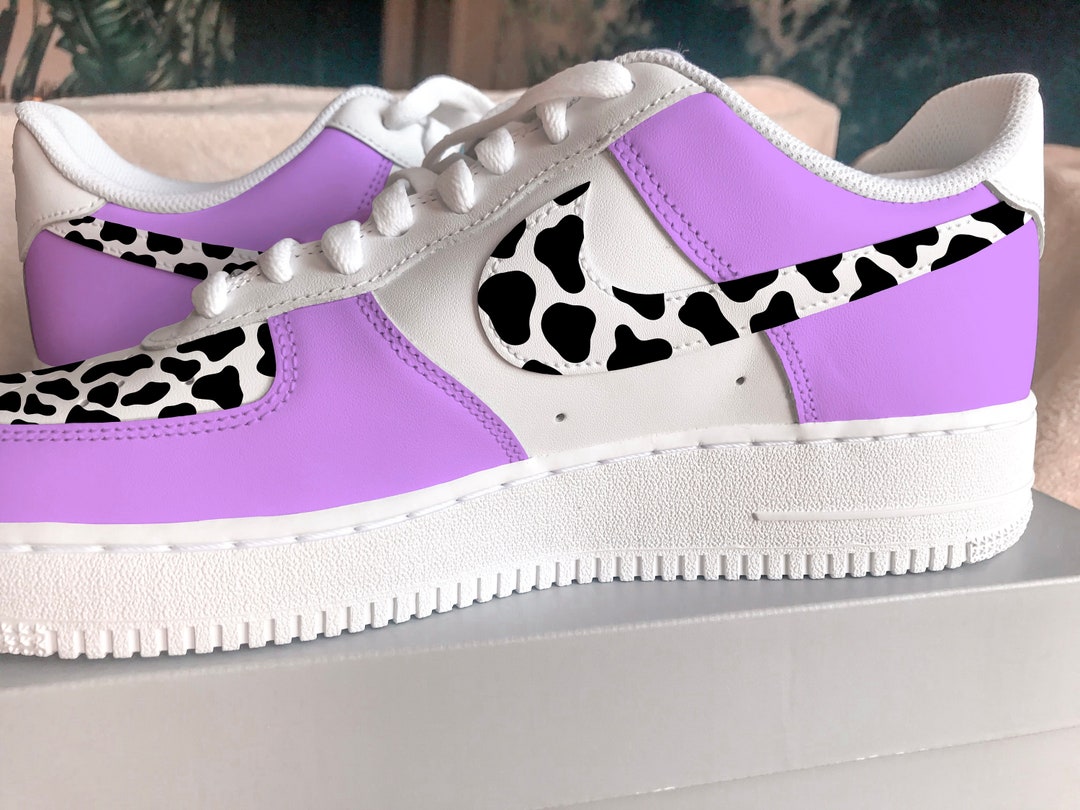 cow print air force 1