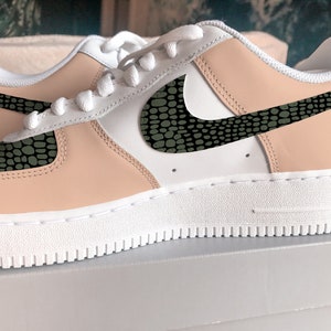 Snakeskin Custom Air Force 1s | Custom Sneakers | Custom Air Force 1s | Personalized Sneakers