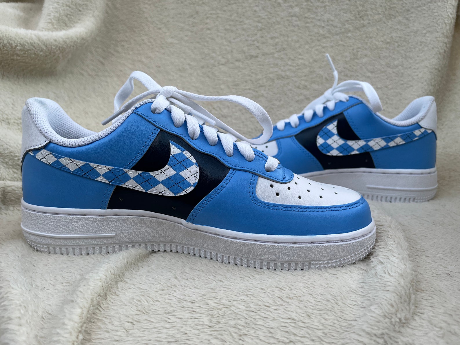 custom plaid air force 1