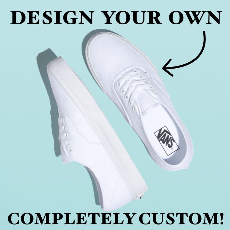 3 Pairs of Custom Vans Slip-Ons- Custom Order – B Street Shoes
