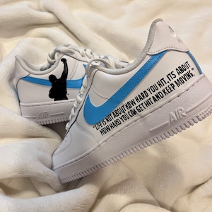 Movie Quote Custom Air Force 1s | Custom Sneakers | Custom Air Force 1s | Personalized Movie Quote | Movie Quote Themed Sneakers