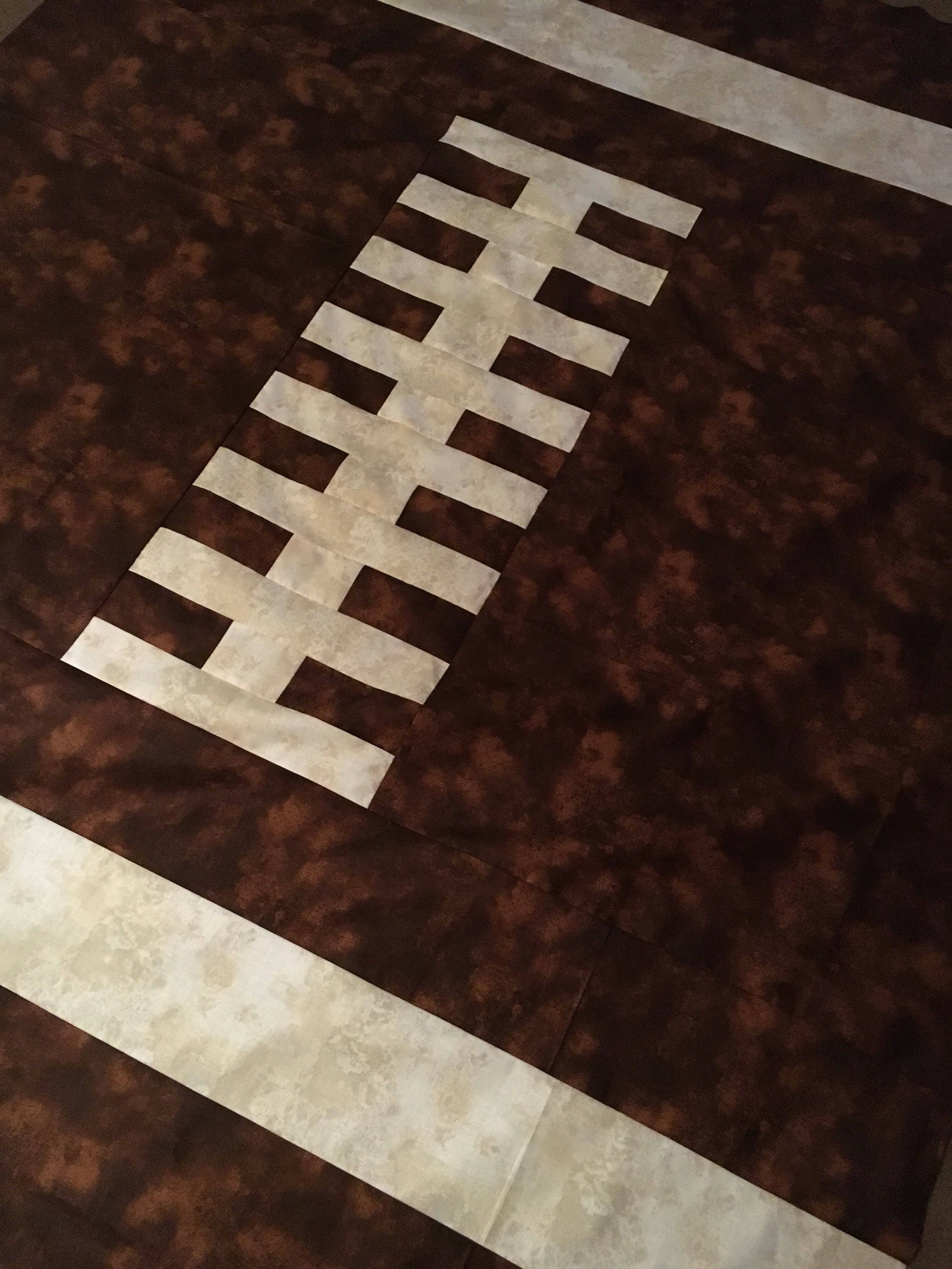 Football Quilt Etsy
