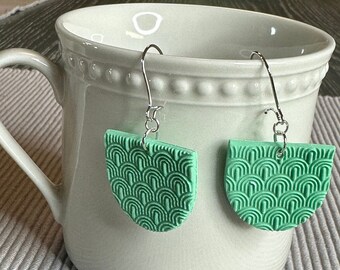 Green Arch Earrings