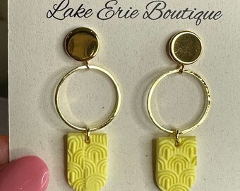 Yellow Drop Earrings