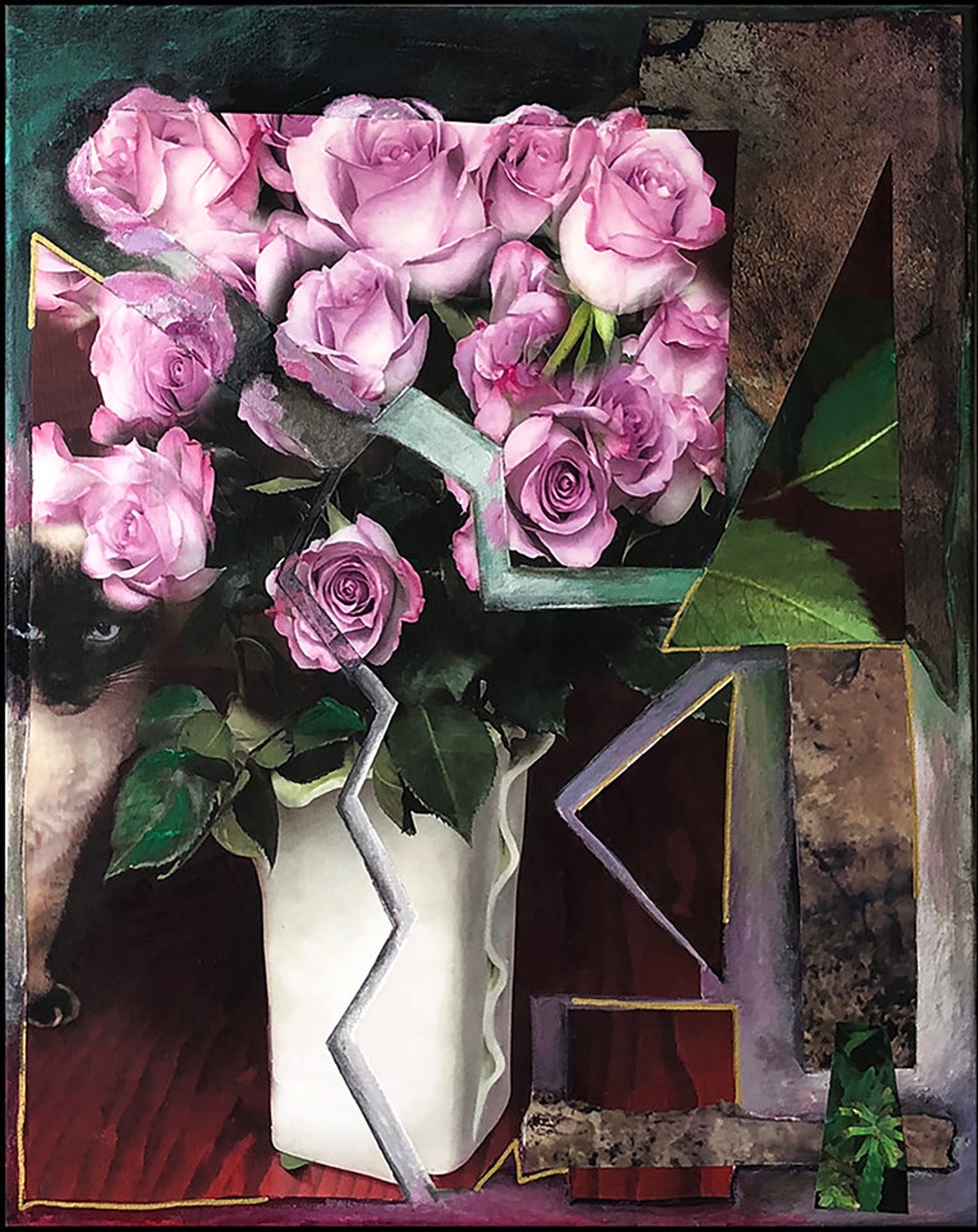 Zoes FLowersSmall Art, Mixed media Photos originales, Peinture et