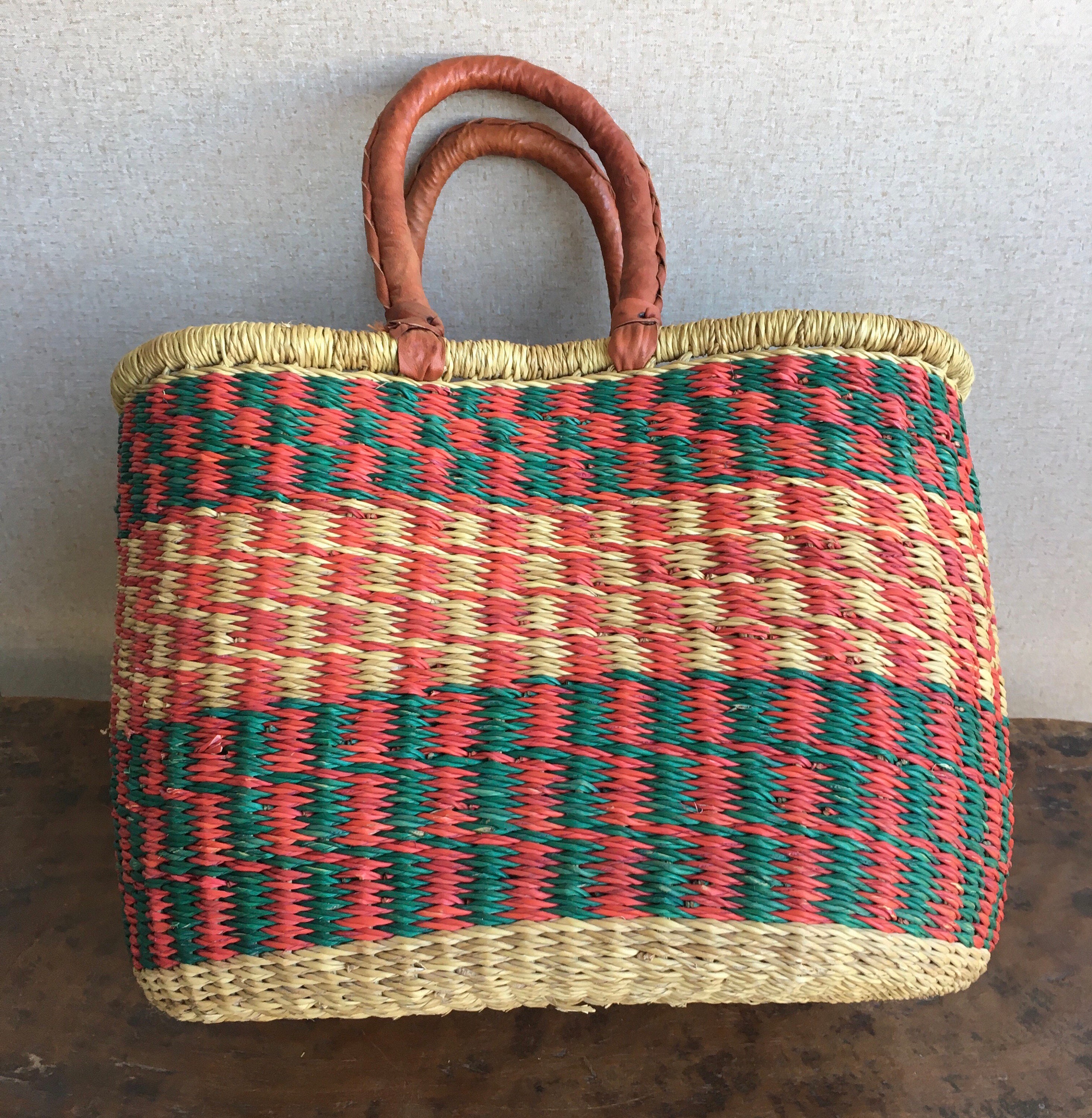 Cestas africanas tradicional tejida a mano cesta de mercado | Etsy