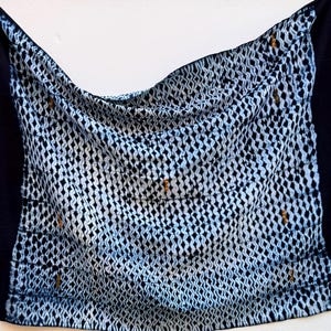 Indigo Textile Throw Blanket, Hand Dyed Mudcloth Wall Decor, African Fabric
