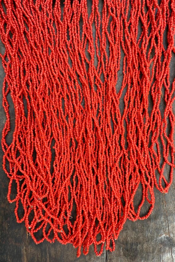 Authentic, Leather Statement Necklace, Handmade B… - image 2