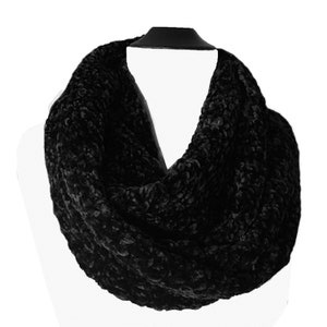Chunky Crochet knit Infinity Scarf,  Wrap Around Scarf, Handmade